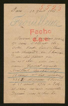 Expediente de Auguste Frouilleux