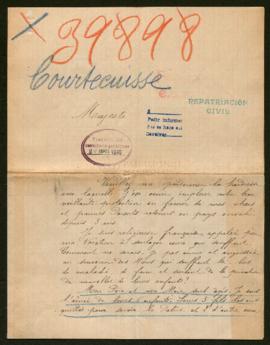 Expediente de la familia Courtecuisse Ramette