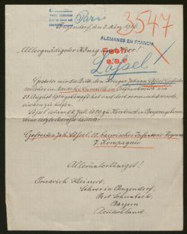 Expediente de Johann Lässel