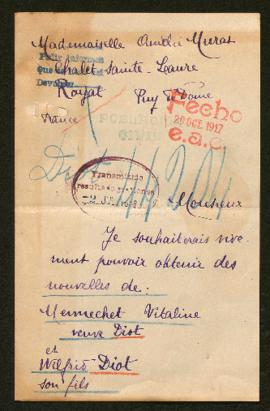 Expediente de la familia Diot Mennechet