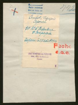 Expediente de François Combot