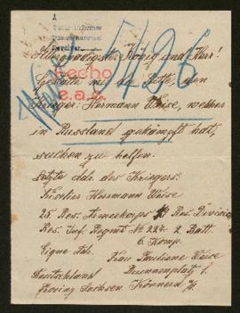 Expediente de Hermann Weise