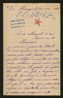 Expediente de madame veuve Berton Chéry