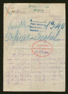 Expediente de la familia Defieux-Crespel