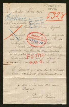 Expediente de madame Frédéric François