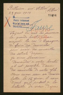 Expediente de Antoine Faure