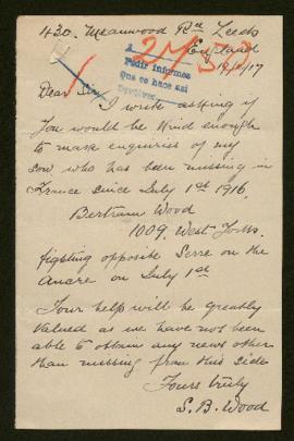 Expediente de Bertrand Wood