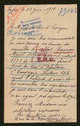 Expediente de Marcel Alfred Edmond Romain