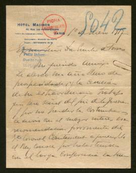 Expediente de Maurice Alexandre Jacques Auguste Regnault
