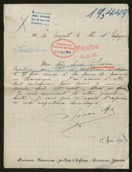 Expediente de Louis Soisson