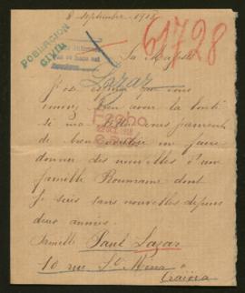 Expediente de Paul Lazar y familia