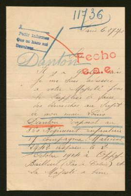 Expediente de Louis Antoine Danton