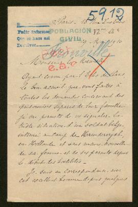 Expediente de madame Fronville Absil