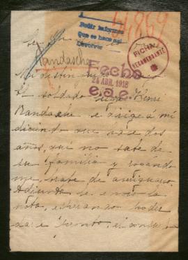 Expediente de la familia de Henri Bandach