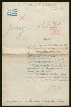 Expediente de René Ludovic Julien Jarry