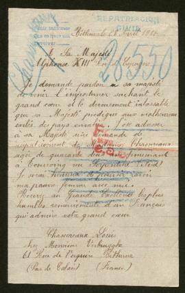 Expediente de madame Louis Chassereaux