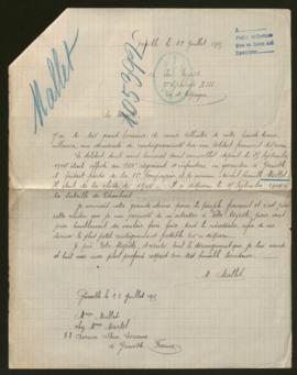 Expediente de Michel Camille Mallet