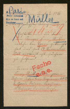 Expediente de Franz Müller