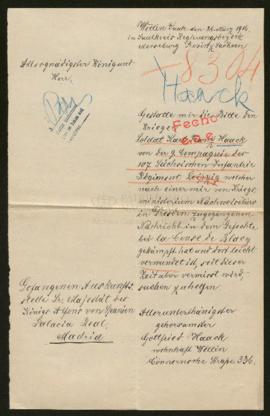 Expediente de Franz Haack