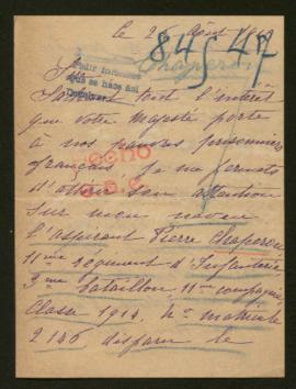 Expediente de Pierre Chaperon