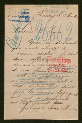 Expediente de la familia Caudroux Pourceau