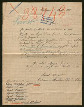 Expediente de la familia Somet-Thierry