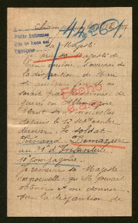 Expediente de Fernand Demazure