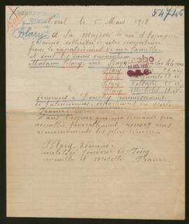 Expediente de la familia Blary Staquet