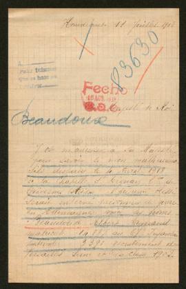 Expediente de Albert Armand Beaudoux