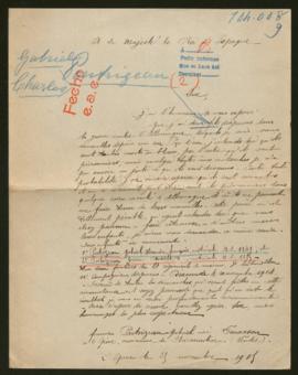 Expediente de Gabriel Alexandre François Pontoizeau y Pierre Charles Pontoizeau