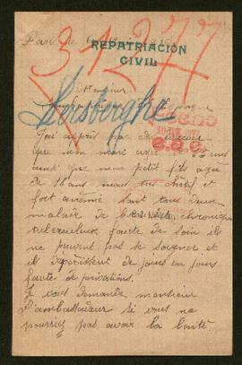 Expediente de Charles Lersberghe e hijo