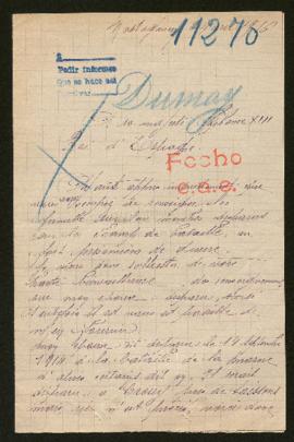 Expediente de Paul Dumay