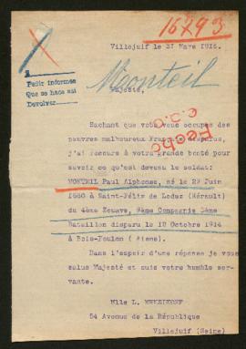 Expediente de Paul Alphonse Monteil