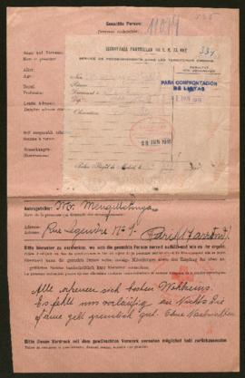 Expediente de monsieur Basquin Hallé