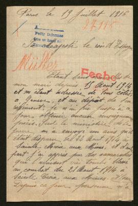 Expediente de Henri Marie Abel Müller