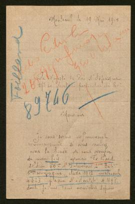 Expediente de Lucien Foillard