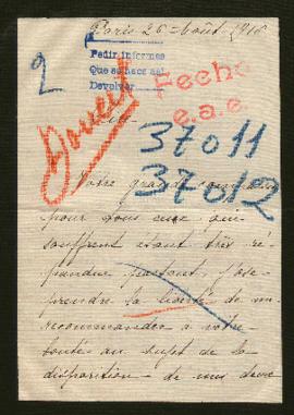 Expediente de Robert Constant Doucet y Maurice Alfred Doucet