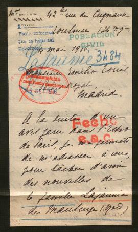 Expediente de la familia Lajaunie