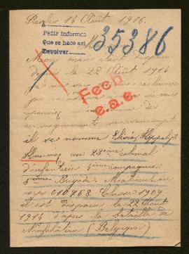 Expediente de Elisée Hippolyte Houviez