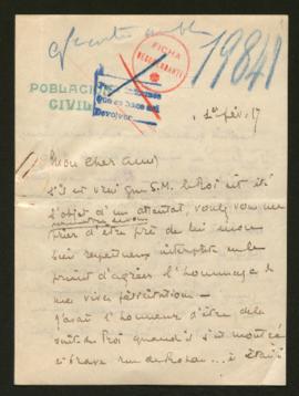 Expediente de madame veuve Arsène Faydt
