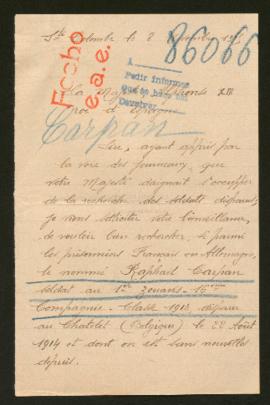 Expediente de Raphaël Carpan