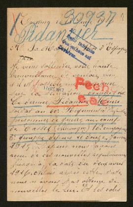 Expediente de Henri Pidancier