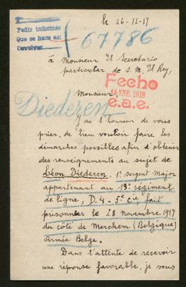 Expediente de Léon Diederen