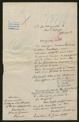 Expediente de Ferdinand Alexandre Castéran