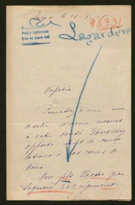 Expediente de Hector Jean Lagadére