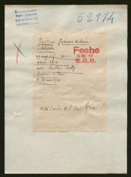 Expediente de Joannes Victorin Gallien