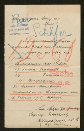 Expediente de Otto Schäfer