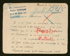 Expediente de Louis Xavier Julian