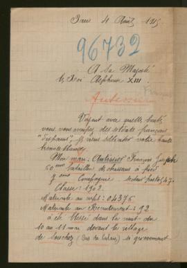 Expediente de François Joseph Autissier