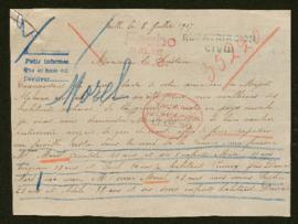 Expediente de la familia Morel y la familia de Anatole Morel